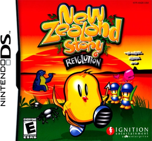 New Zealand Story Revolution box art for Nintendo DS