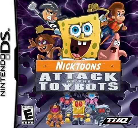 Nicktoons Attack of the Toybots box art for Nintendo DS