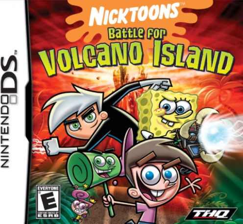 Nicktoons Battle for Volcano Island box art for Nintendo DS