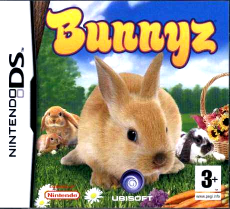 Petz Bunnyz box art for Nintendo DS