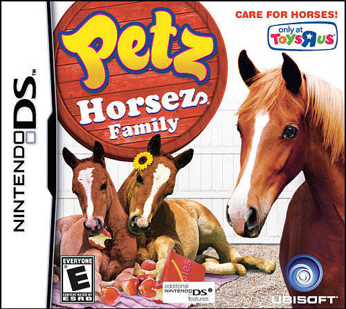 Petz Horsez Family box art for Nintendo DS