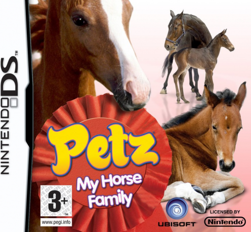 Petz: My Horse Family box art for Nintendo DS