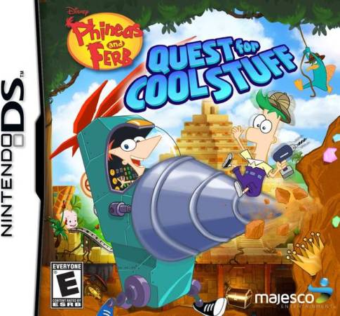 Phineas & Ferb: Quest for Cool Stuff box art for Nintendo DS