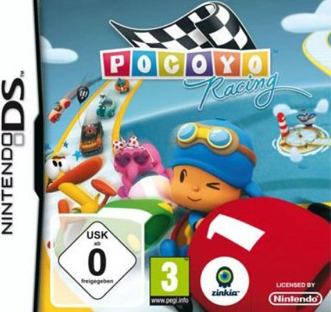 Pocoyo Racing box art for Nintendo DS