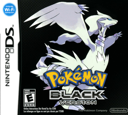 Pokemon Black box art for Nintendo DS