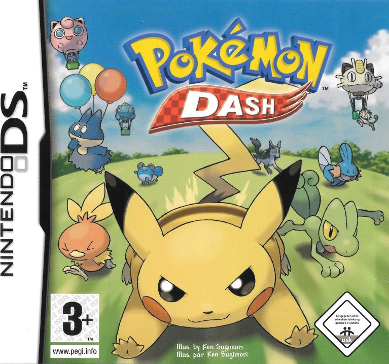 Pokemon Dash box art for Nintendo DS