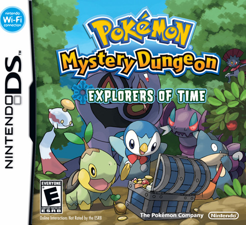 Pokemon Mystery Dungeon Explorers of Time box art for Nintendo DS