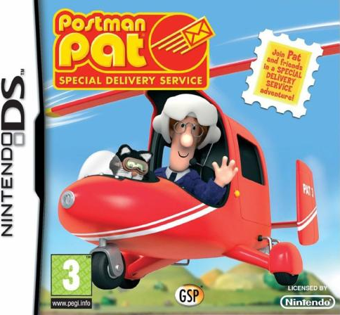 Postman Pat Special Delivery Service box art for Nintendo DS