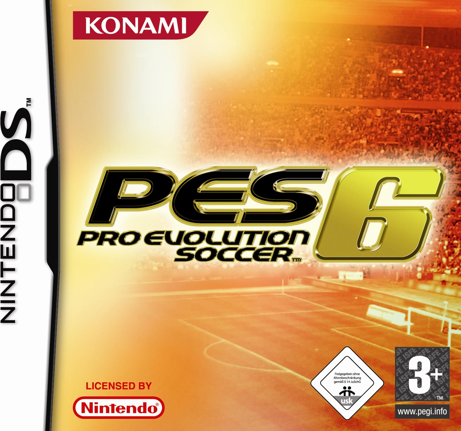 Pro Evolution Soccer 6 box art for Nintendo DS