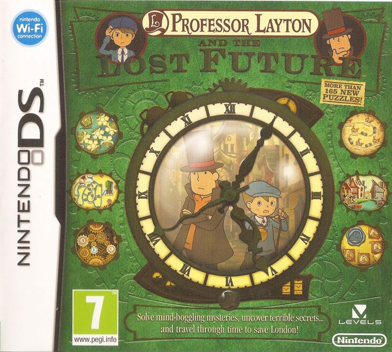 Professor Layton and the Lost Future box art for Nintendo DS
