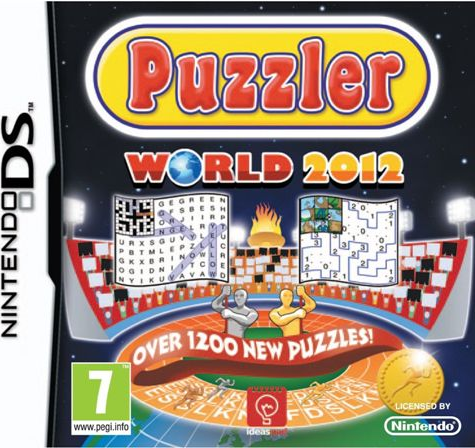 Puzzler World 2012 box art for Nintendo DS