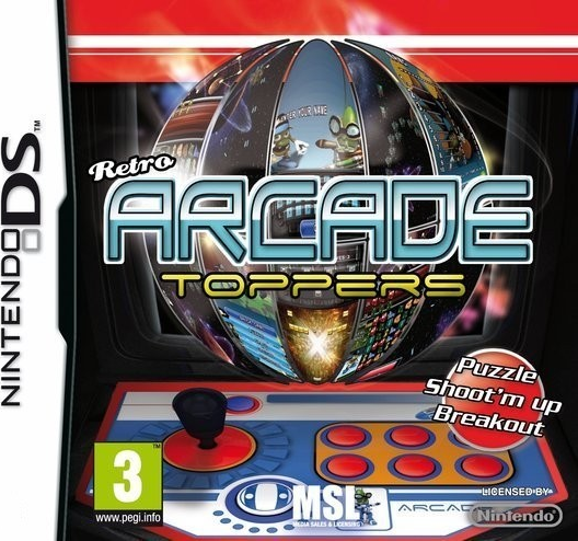 Retro Arcade Toppers box art for Nintendo DS