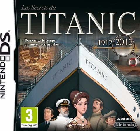 Secrets of the titanic 1912-2012 box art for Nintendo DS