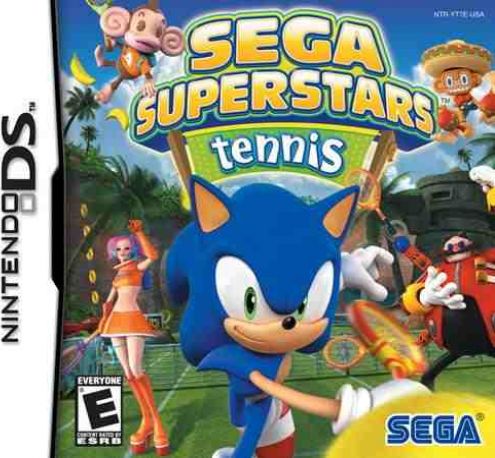 Sega Superstars Tennis box art for Nintendo DS
