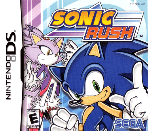 Sonic Rush box art for Nintendo DS