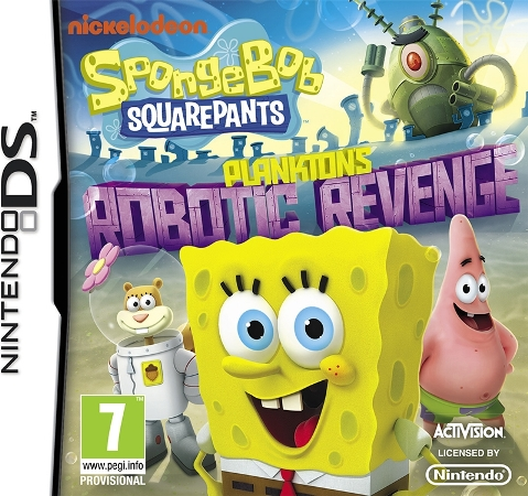 SpongeBob SquarePants: Plankton's Robotic Revenge box art for Nintendo DS