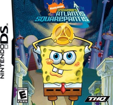 SpongeBob's Atlantis SquarePantis box art for Nintendo DS