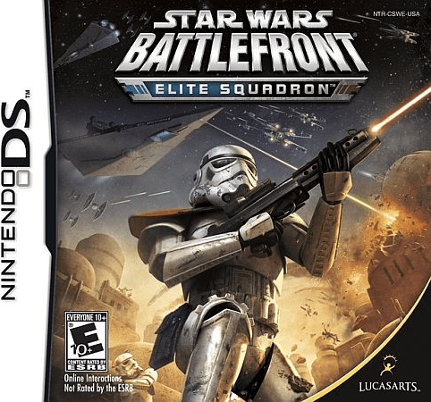 Star Wars Battlefront: Elite Squadron box art for Nintendo DS