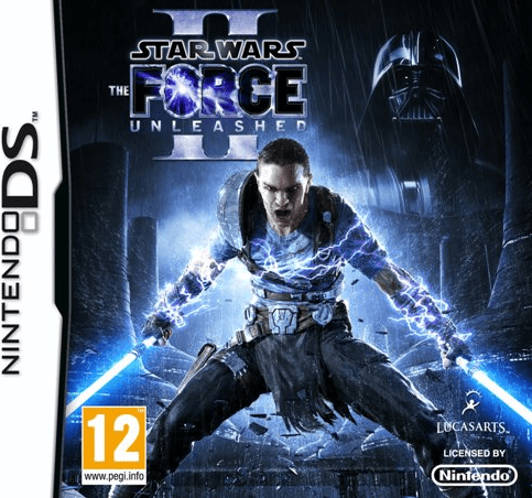 Star Wars: The Force Unleashed II box art for Nintendo DS