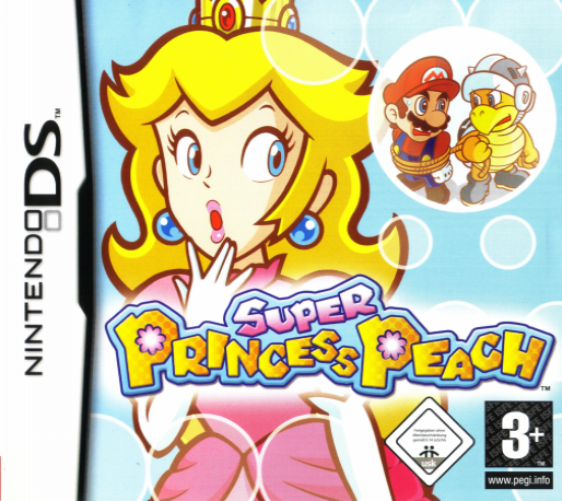 Super Princess Peach box art for Nintendo DS