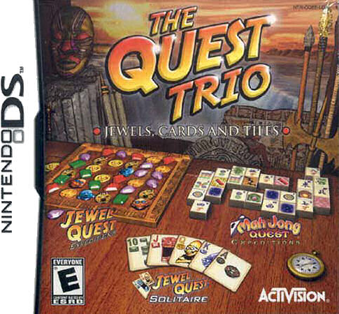 The Quest Trio box art for Nintendo DS