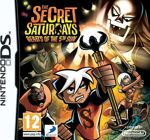 The Secret Saturdays: Beasts of The 5th Sun box art for Nintendo DS