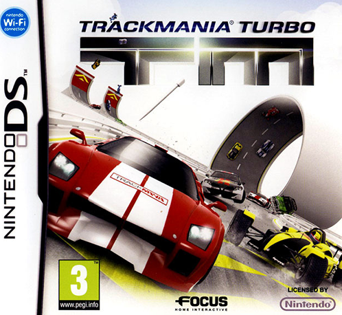 TrackMania Turbo box art for Nintendo DS
