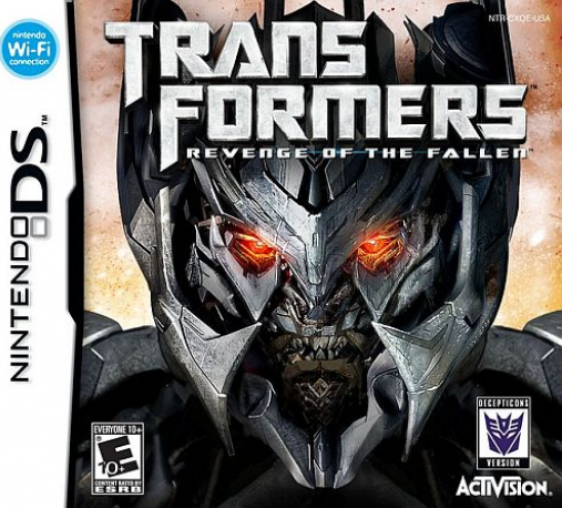 Transformers: Revenge of the Fallen Decepticons box art for Nintendo DS