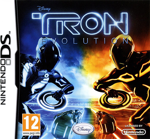 Tron Evolution box art for Nintendo DS
