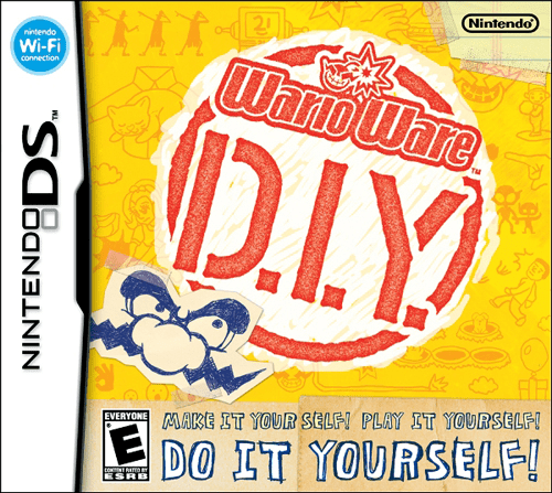 Wario Ware D.I.Y. box art for Nintendo DS