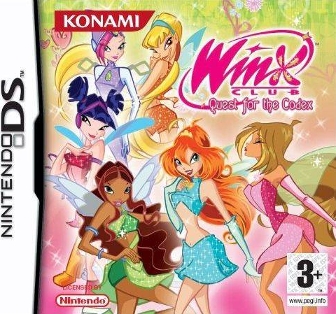 Winx Club Quest for the Codex box art for Nintendo DS