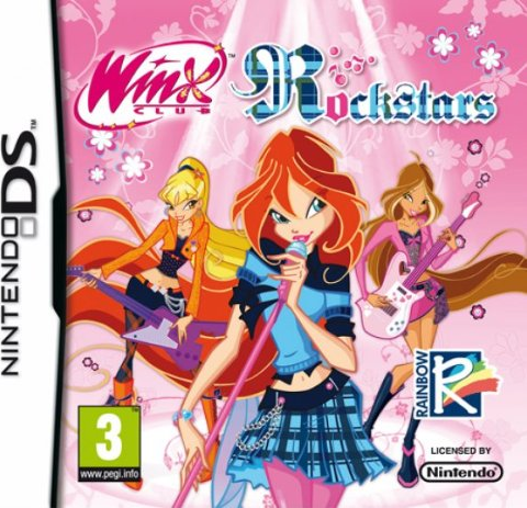 Winx Club: Rockstars box art for Nintendo DS