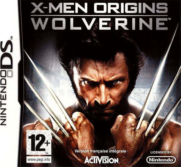 X-Men Origins: Wolverine box art for Nintendo DS