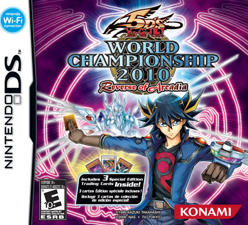Yu-Gi-Oh 5D's World Championship 2010: Reverse of Arcadia box art for Nintendo DS