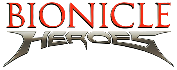 Bionicle Heroes logo for Nintendo DS