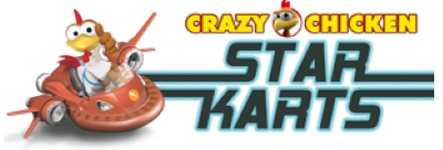 Crazy Chicken Star Karts logo for Nintendo DS