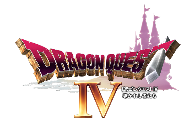 Dragon Quest IV: Michibikareshi Monotachi logo for Nintendo DS