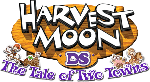 Harvest Moon: The Tale of Two Towns logo for Nintendo DS