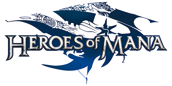 Heroes of Mana logo for Nintendo DS