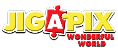 Jigapix: Wonderful World logo for Nintendo DS