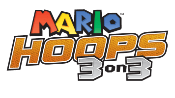 Mario Basket 3 on 3 logo for Nintendo DS