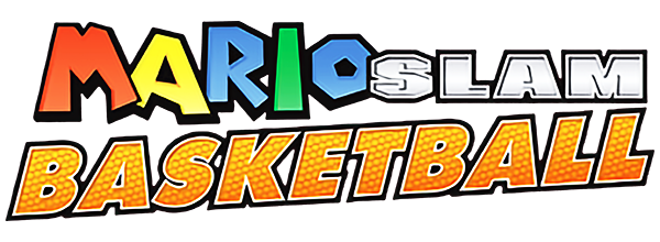 Mario Slam Basketball logo for Nintendo DS