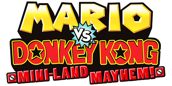 Mario vs. Donkey Kong Mini-Land Mayhem logo for Nintendo DS