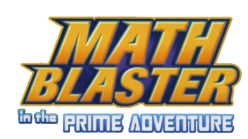 Math Blaster in the Prime Adventure logo for Nintendo DS