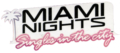 Miami Nights Singles in the City logo for Nintendo DS