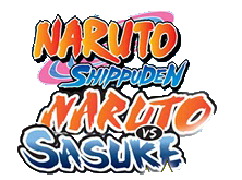 Naruto Shippuden: Naruto vs Sasuke logo for Nintendo DS