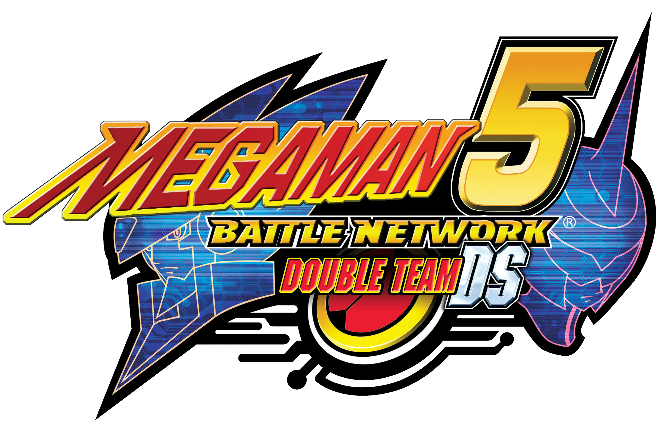 Rockman EXE 5 DS Twin Leaders logo for Nintendo DS