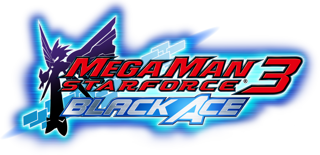 Ryuusei No RockMan 3: Black Ace logo for Nintendo DS