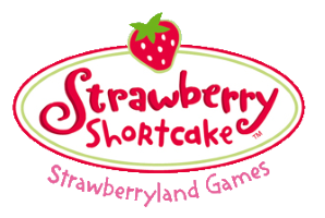 Strawberry Shortcake Strawberryland Games logo for Nintendo DS