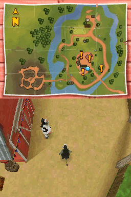 Back at the Barnyard: Barnyard Games back cover for Nintendo DS